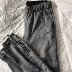Nike grey thermal sweatpants